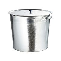 картинка Бак для воды оцинкованный с крышкой (крышка с ручкой) 32 л, без крана Россия на СКС+