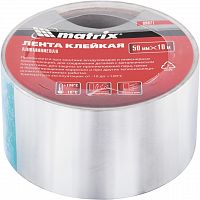 картинка Лента клейкая алюминиевая, 50 мм х 10 м Matrix на СКС+