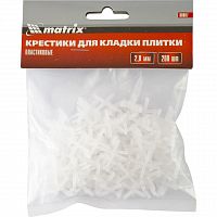 картинка Крестики, 2,0 мм, для кладки плитки, 200 шт Matrix на СКС+