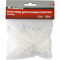 картинка Крестики, 2,5 мм, для кладки плитки, 200 шт Matrix на СКС+