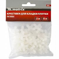 картинка Крестики, 5,0 мм, для кладки плитки, 100 шт Matrix на СКС+